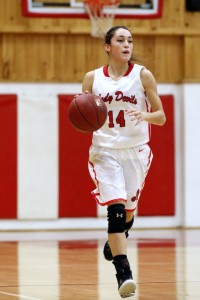 Sydney Allen (14) and the Central Red Devils will take on John Bapst on Saturday evening. Photo from Lisa Prescott