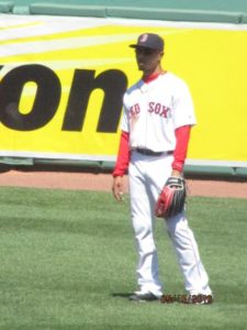 Mookie Betts and the Boston Red Sox will start a four game series at Camden Yards on Monday afternoon. Photo courtesy of Sue Zeiba with permission.