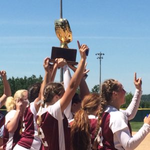 Richmond won the 2016 Class D softball state championship on Saturday by beating Stearns, 15-6.