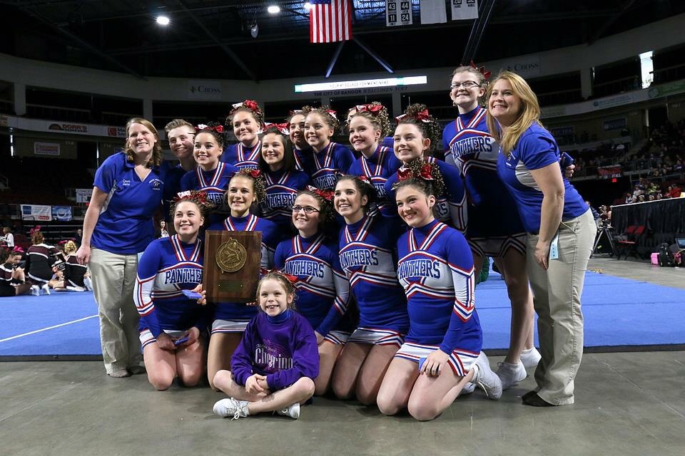 Lewiston and Central Aroostook capture State cheering titles class A