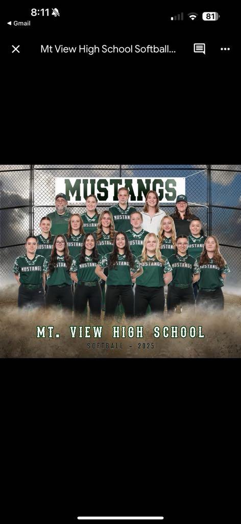 Mount View Softball Picks up First Win of the Season