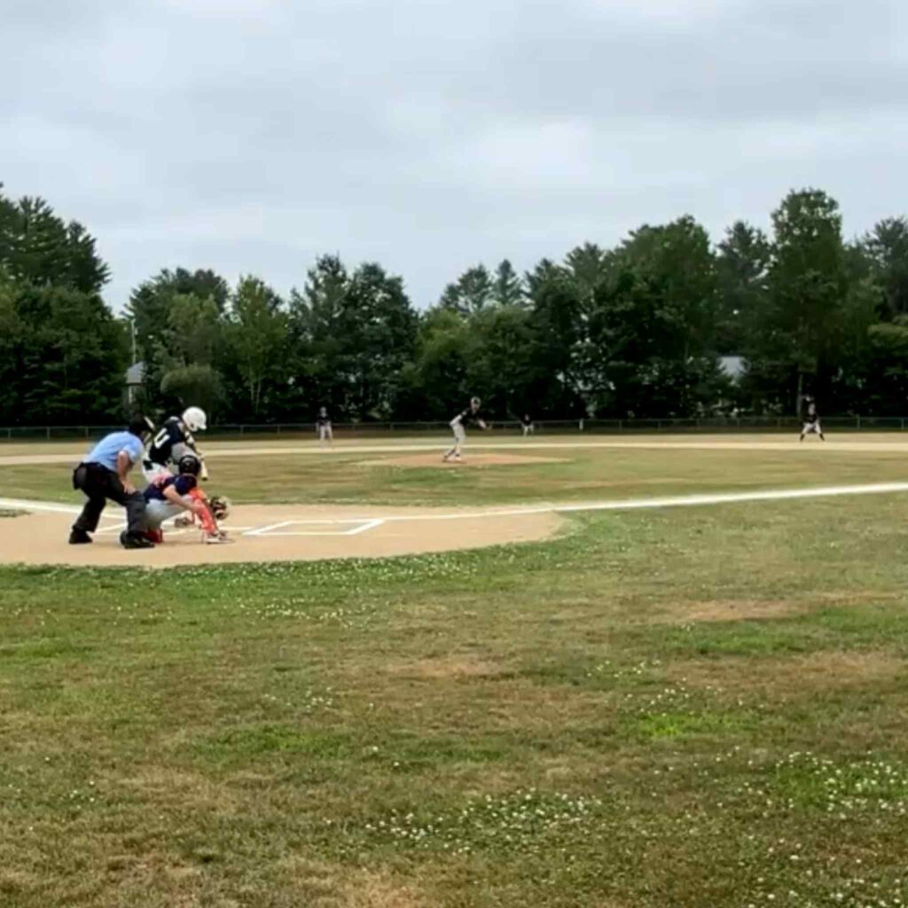 Hampden pulls away from Skowhegan in Senior Legion Baseball action