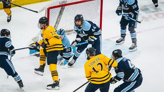 Quinnipiac battles back from a three goal deficit to tie Maine men’s hockey
