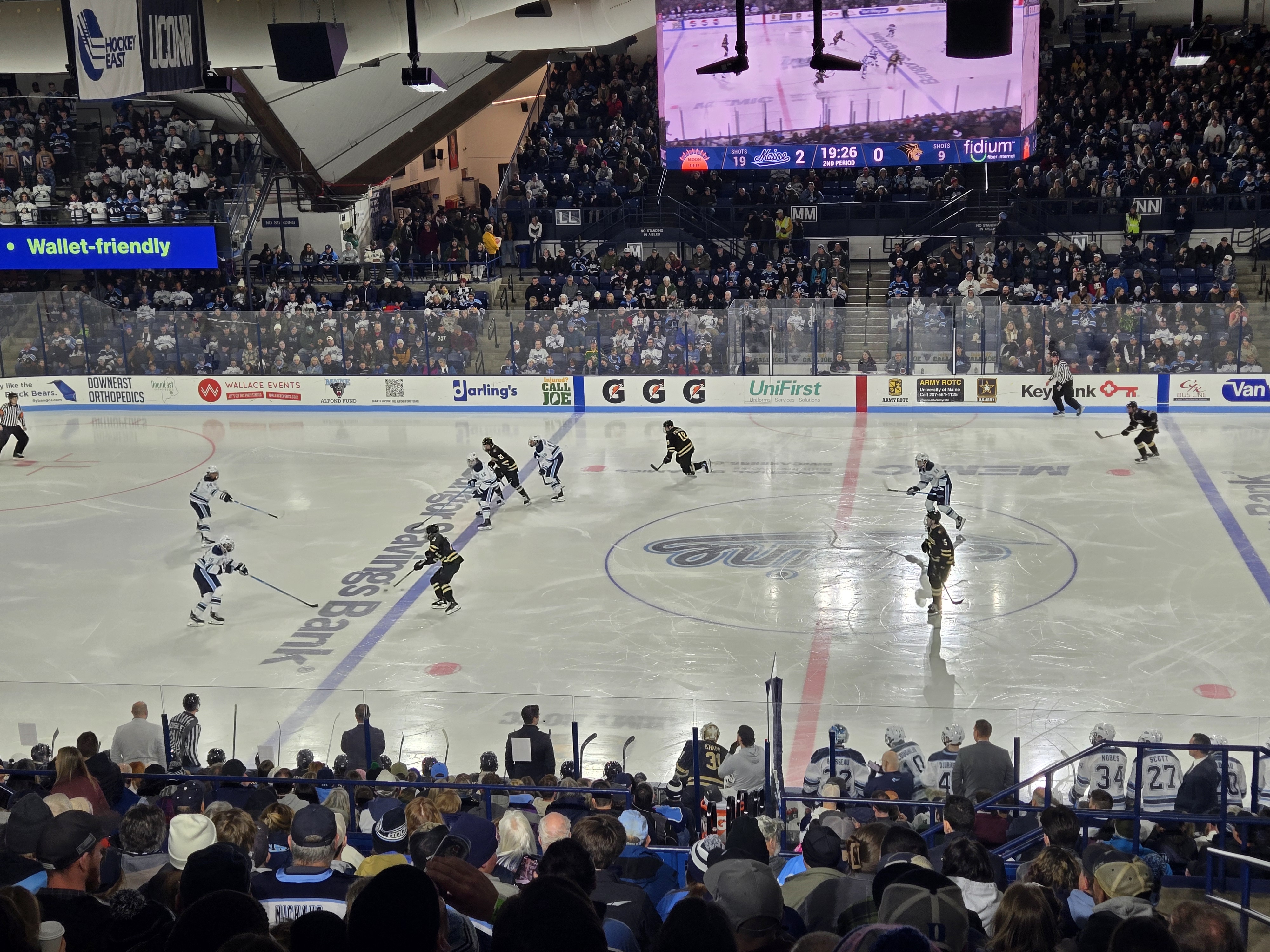 Russell nets game winner, Poirier scores twice, and Boija records shutout as Maine men’s hockey beats Lindenwood