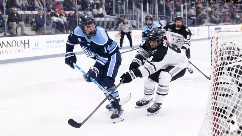 Maine men’s hockey thumped at Providence College