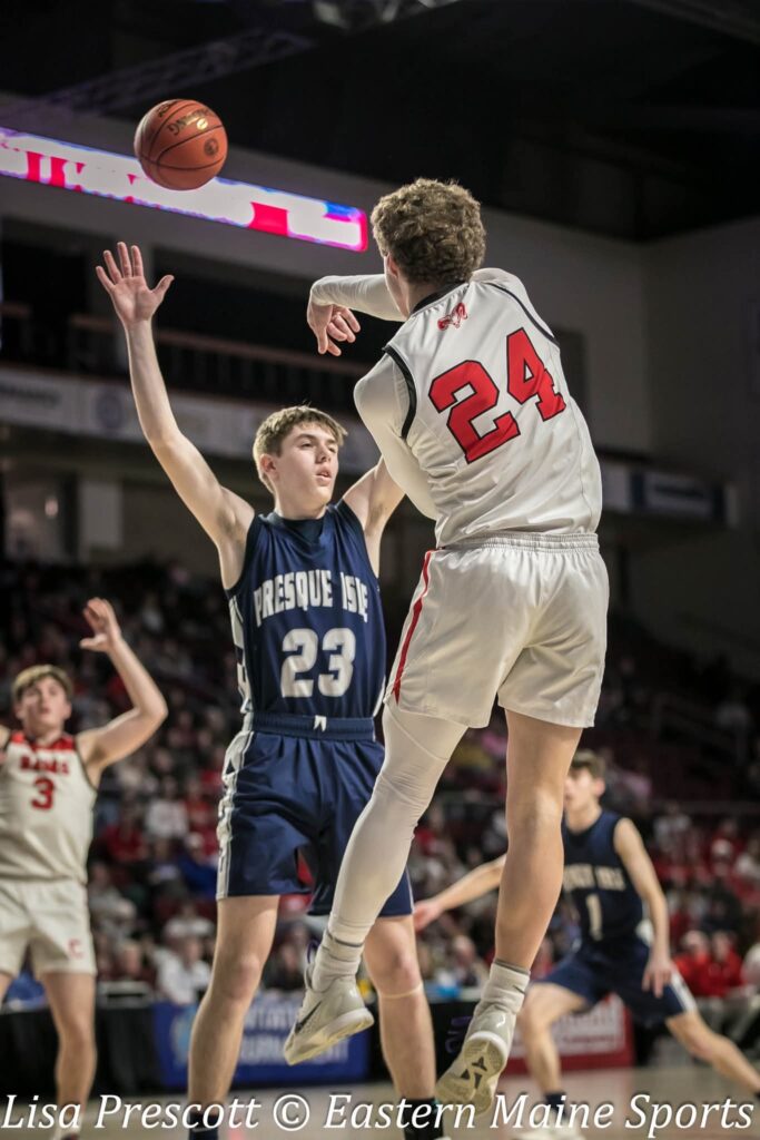 Morin helps top seeded Cony advance with a Class B boys quarterfinal win over Presque Isle