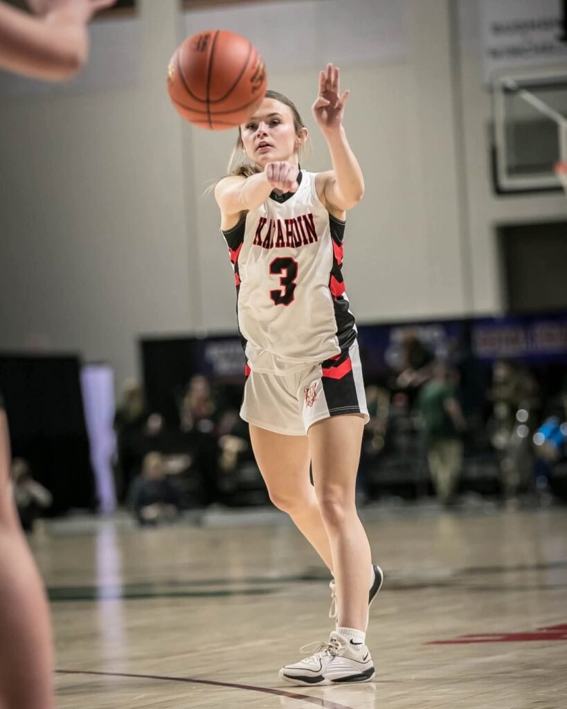 Emily McNally helps lead Katahdin girls to the regional