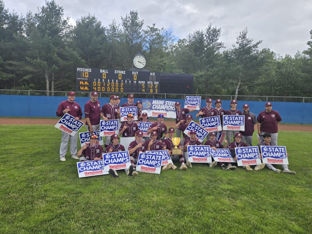 Monmouth rallies past Washington Academy to win second straight Class C baseball state championship