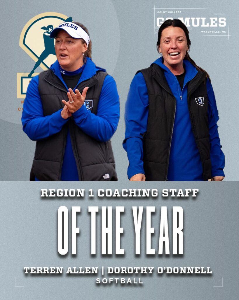 Allen and O’Donnell of Colby softball named NFCA Region 1 Coaching Staff of the Year