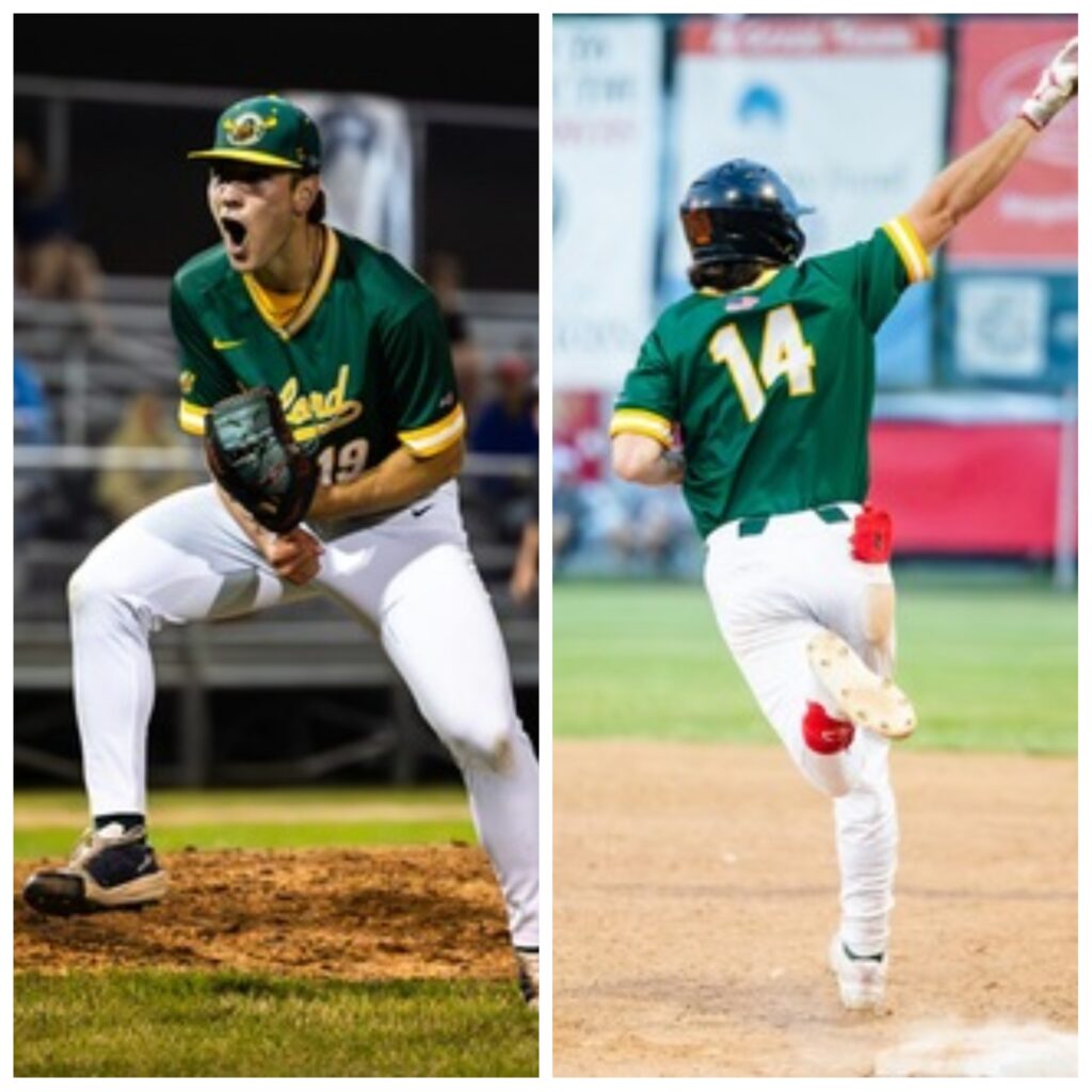 First place Sanford Mainers improved to 7-1 on the road with two game Connecticut sweep over Mystic and Danbury