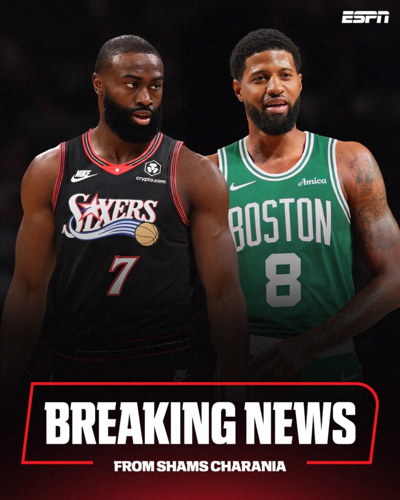 Jaylen Brown traded to Philadelphia for Paul George and draft capital