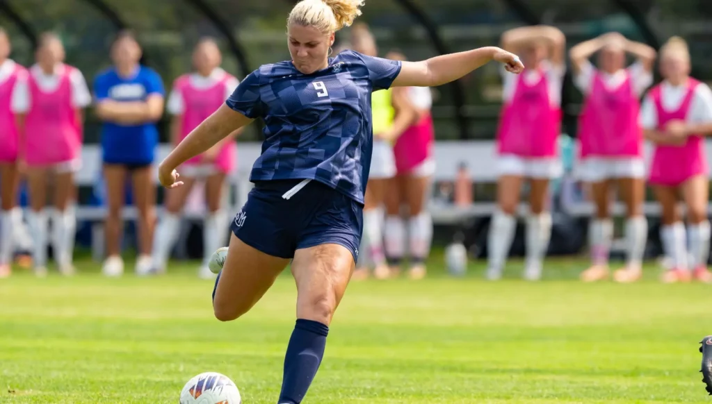 Morin notches hat trick to lead USM women’s soccer to season opening win