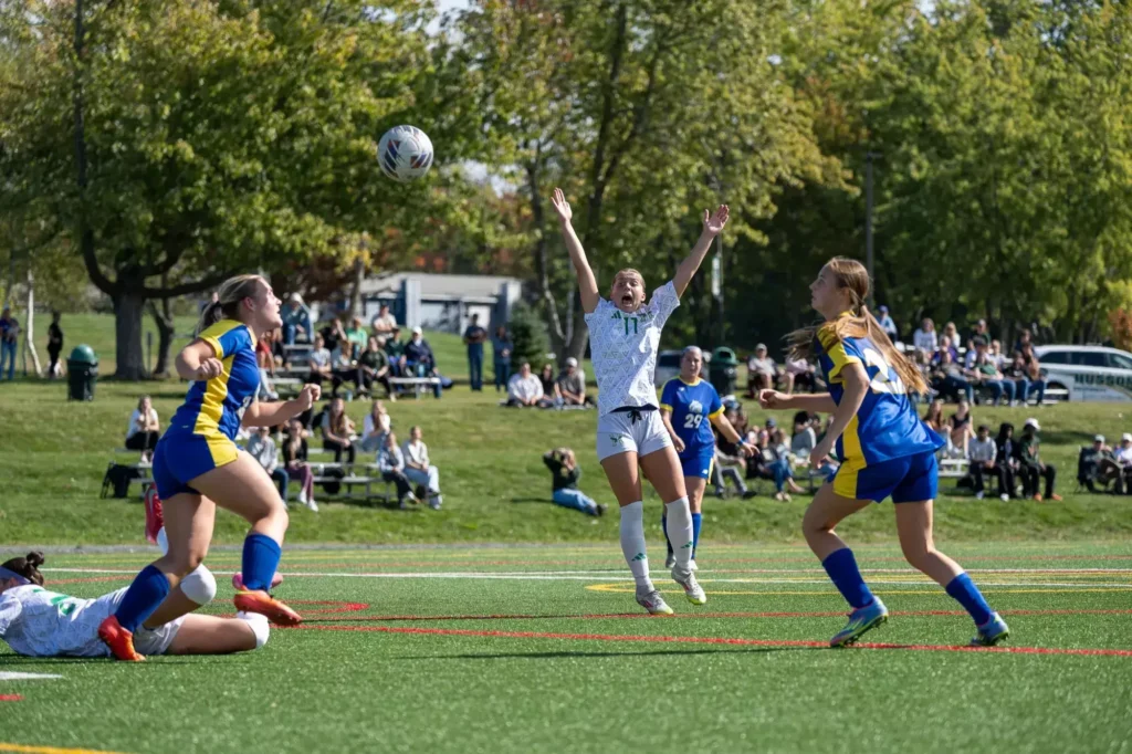 Pangburn nets hat trick to lead Husson women’s soccer to first conference win